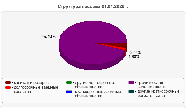 Структура пассива 01.01.2026 г.