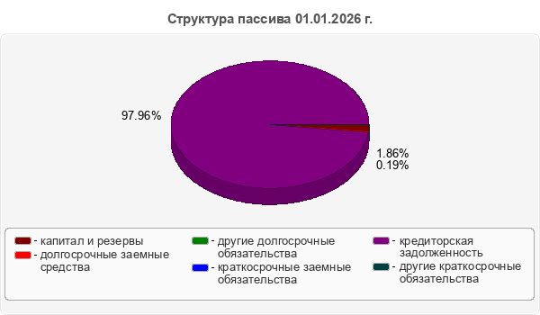 Структура пассива 01.01.2026 г.