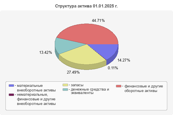 Структура актива 01.01.2025 г.