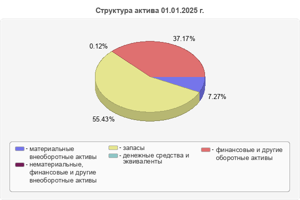 Структура актива 01.01.2025 г.