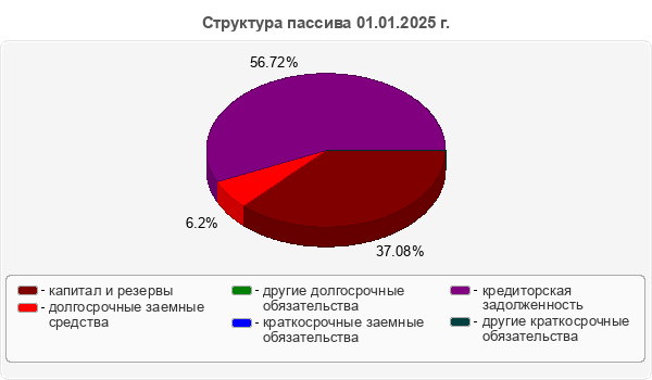 Структура пассива 01.01.2025 г.