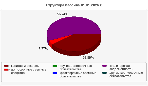 Структура пассива 01.01.2025 г.