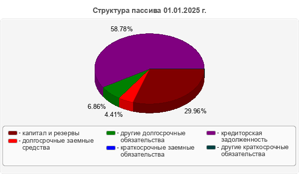 Структура пассива 01.01.2025 г.