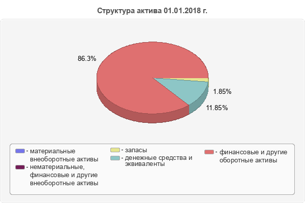 Структура актива 01.01.2018 г.