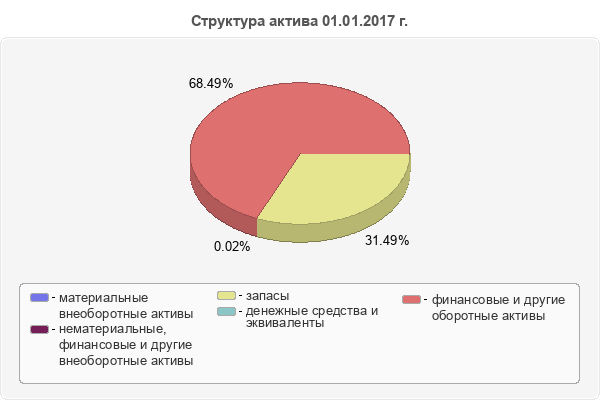 Структура актива 01.01.2017 г.