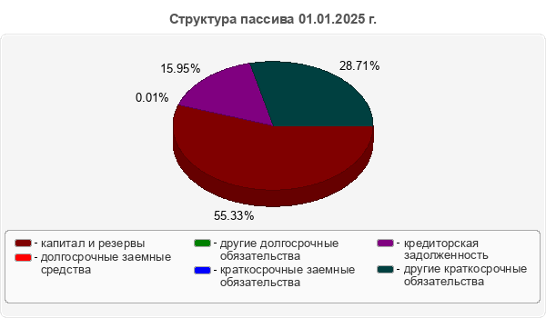 Структура пассива 01.01.2025 г.