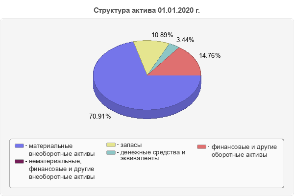 Структура актива 01.01.2020 г.