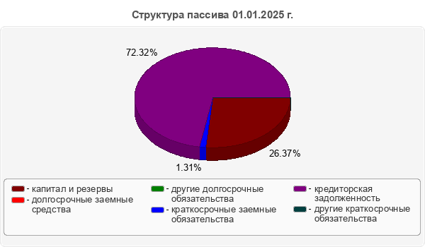 Структура пассива 01.01.2025 г.