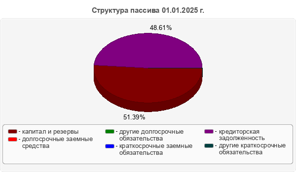 Структура пассива 01.01.2025 г.
