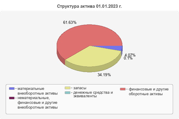Структура актива 01.01.2023 г.
