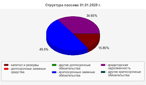 Структура пассива 01.01.2025 г.