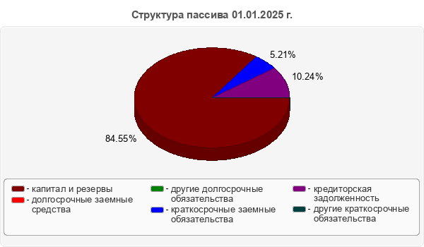 Структура пассива 01.01.2025 г.