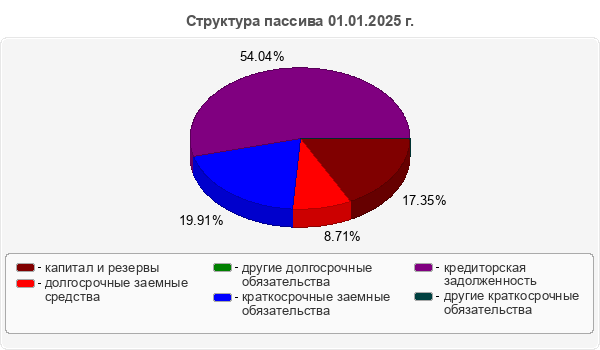 Структура пассива 01.01.2025 г.