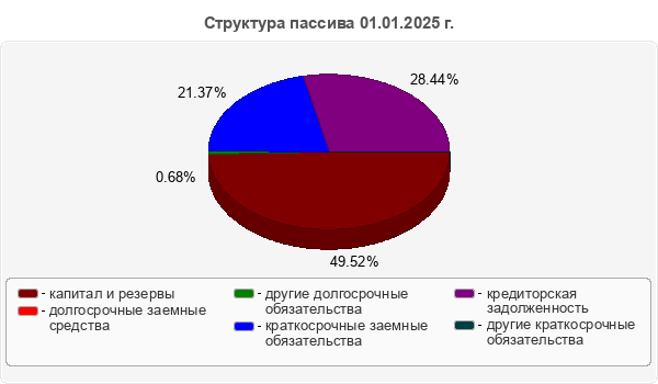 Структура пассива 01.01.2025 г.