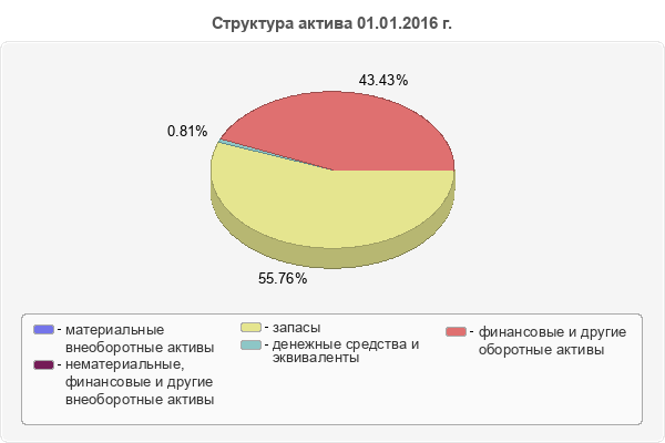 Структура актива 01.01.2016 г.