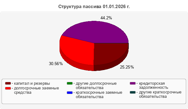 Структура пассива 01.01.2026 г.