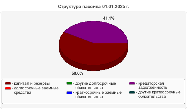 Структура пассива 01.01.2025 г.
