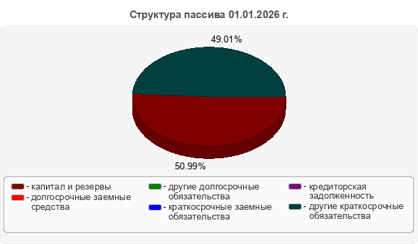 Структура пассива 01.01.2026 г.