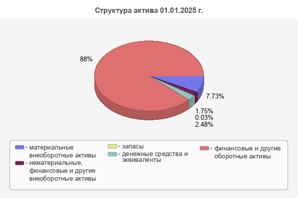 Структура актива 01.01.2025 г.
