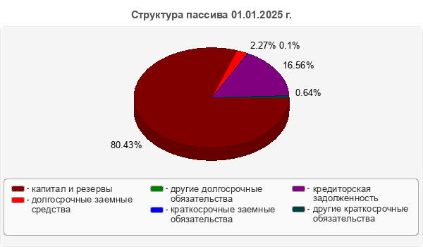 Структура пассива 01.01.2025 г.