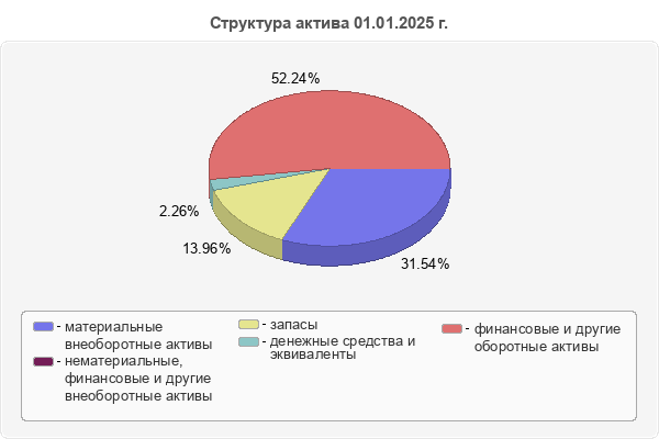 Структура актива 01.01.2025 г.