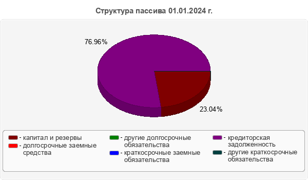Структура пассива 01.01.2024 г.