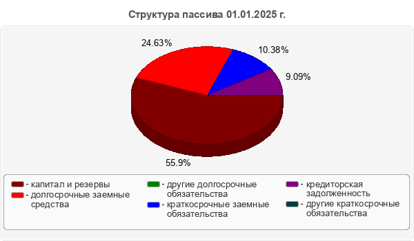 Структура пассива 01.01.2025 г.