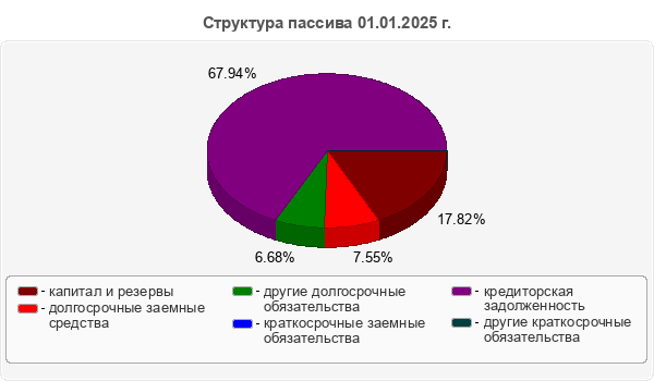 Структура пассива 01.01.2025 г.