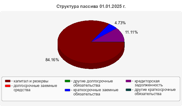Структура пассива 01.01.2025 г.
