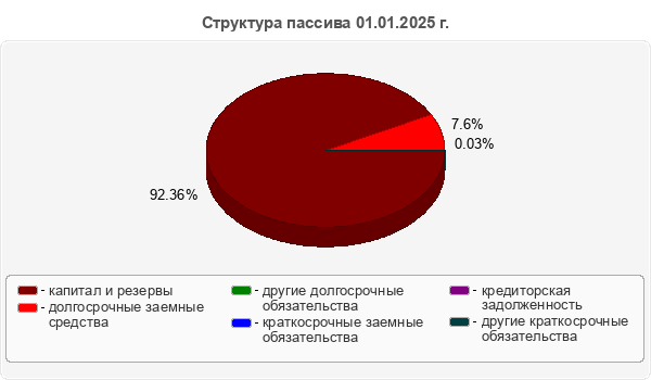 Структура пассива 01.01.2025 г.