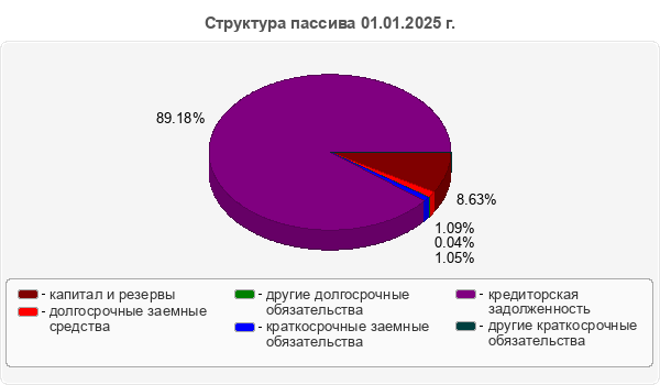 Структура пассива 01.01.2025 г.