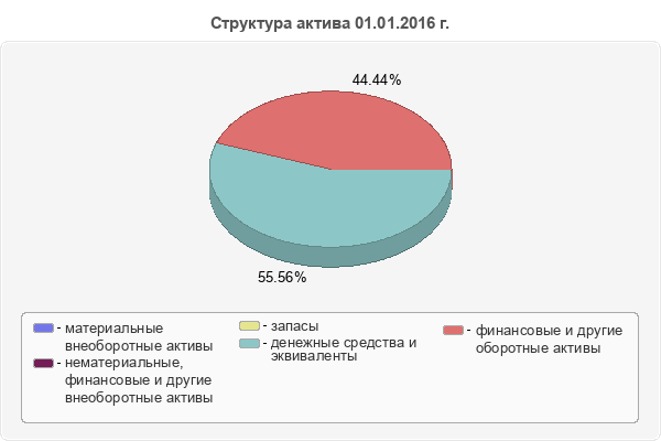 Структура актива 01.01.2016 г.