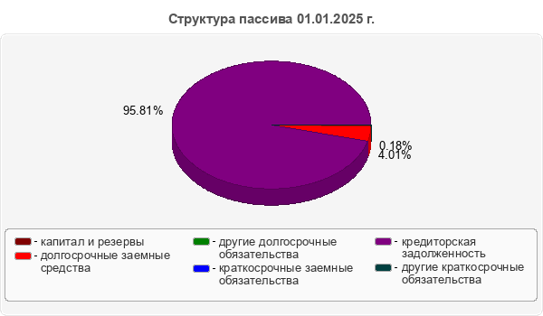 Структура пассива 01.01.2025 г.