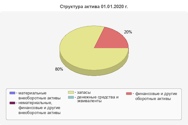 Структура актива 01.01.2020 г.