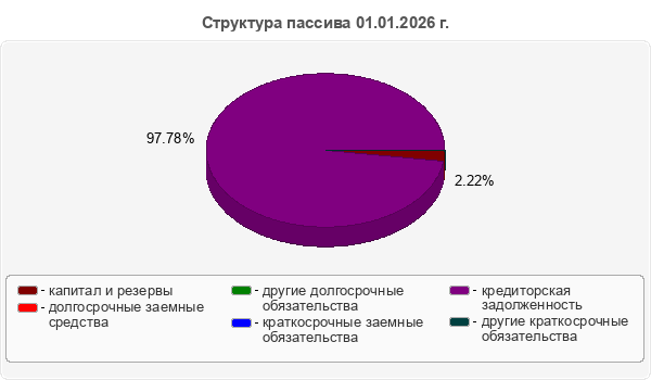 Структура пассива 01.01.2026 г.