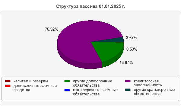 Структура пассива 01.01.2025 г.