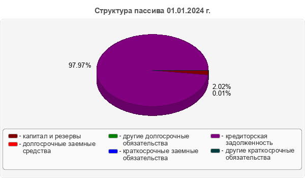Структура пассива 01.01.2024 г.