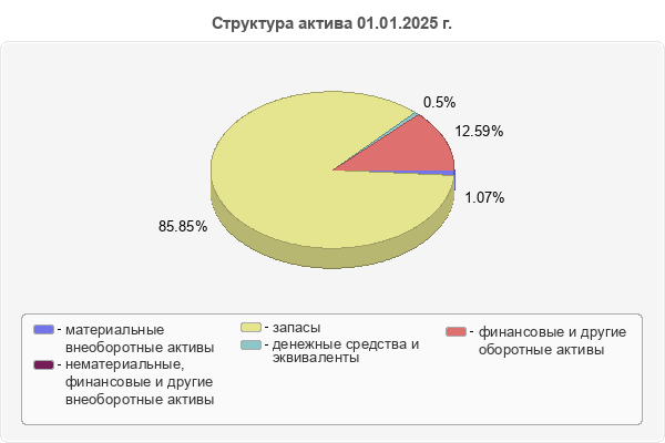 Структура актива 01.01.2025 г.