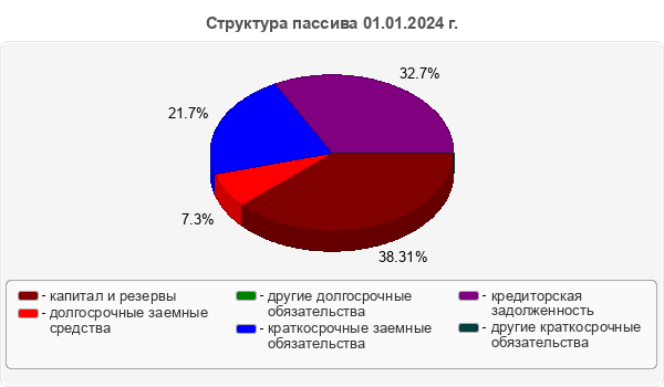 Структура пассива 01.01.2024 г.