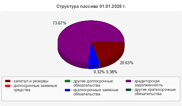 Структура пассива 01.01.2026 г.