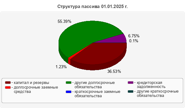 Структура пассива 01.01.2025 г.