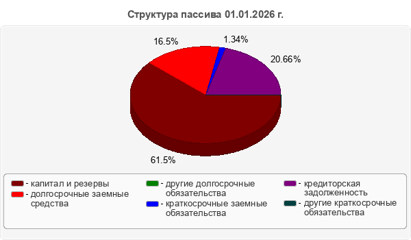 Структура пассива 01.01.2026 г.