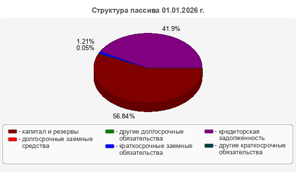Структура пассива 01.01.2026 г.
