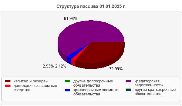 Структура пассива 01.01.2025 г.