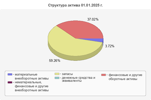 Структура актива 01.01.2025 г.