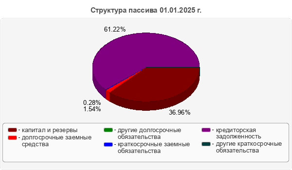 Структура пассива 01.01.2025 г.